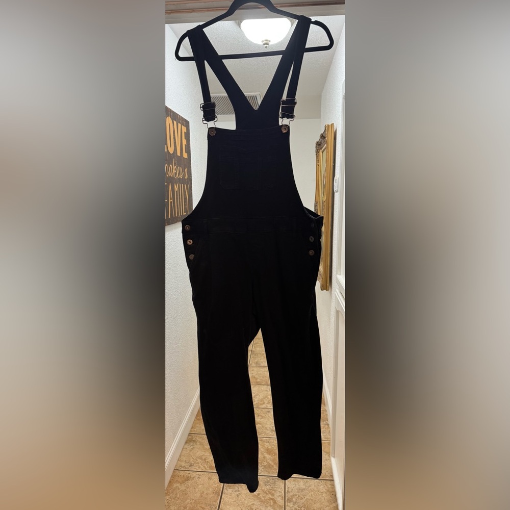 Torrid Women's Black Denim Overalls